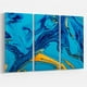 Design Art Peinture Acrylique Bleu Doux Art Sur Toile – image 1 sur 3