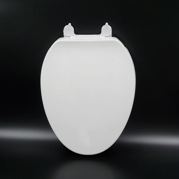 Mainstays 19 inch Plastic Toilet Seat, Easy off & Slow close hinge