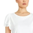 thumbnail image 4 of George Women's Eyelet Flutter Sleeve Top, 4 of 6