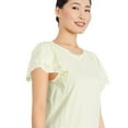 thumbnail image 2 of George Women's Eyelet Flutter Sleeve Top, 2 of 6