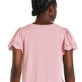 thumbnail image 3 of George Women's Eyelet Flutter Sleeve Top, 3 of 6