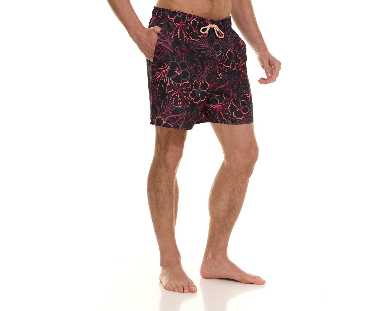Laguna Men's Neon Floral 6" Volley Swim Trunk