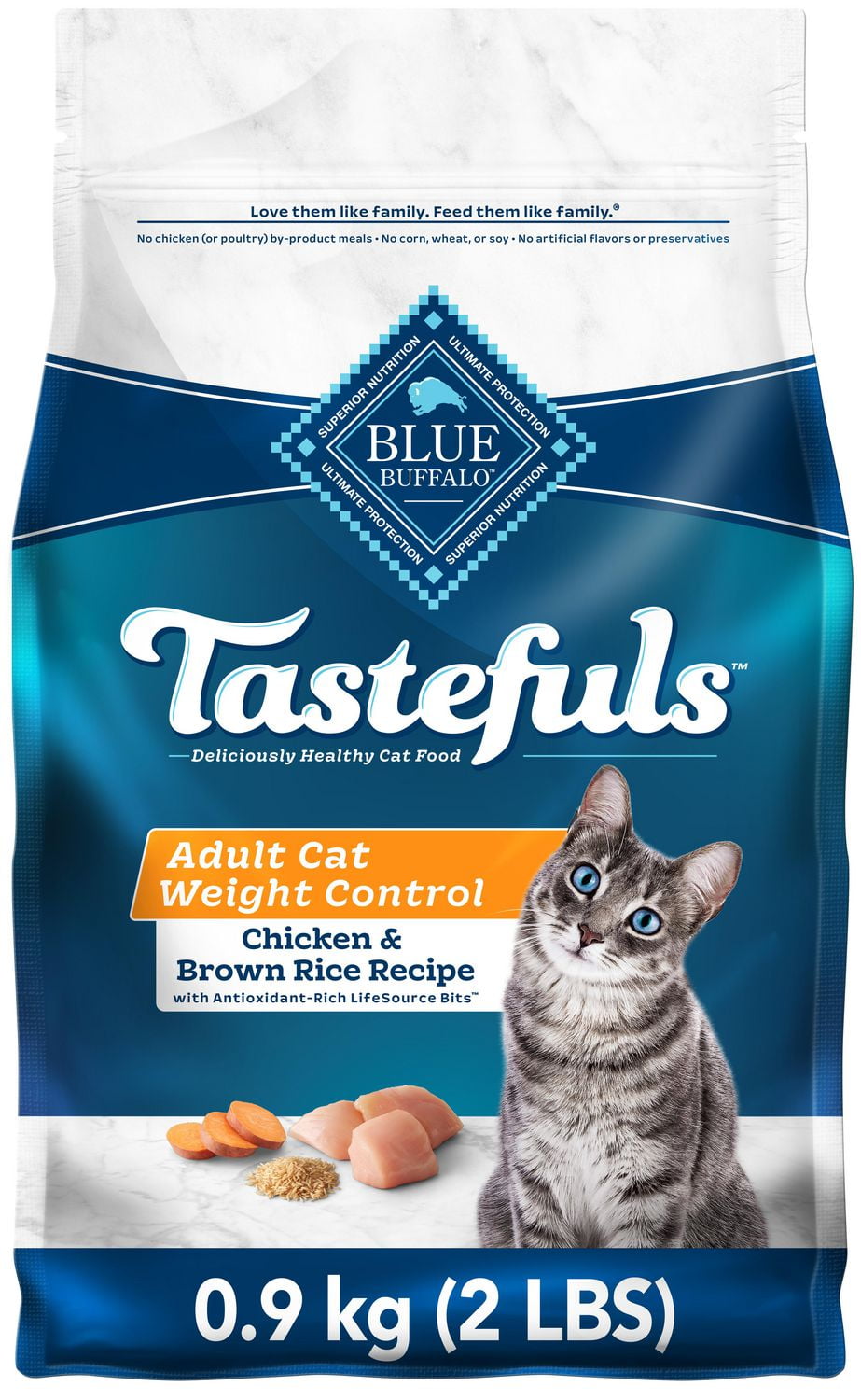 Tastefuls Adult Weight Control Natural Dry Cat Food 0.9kg