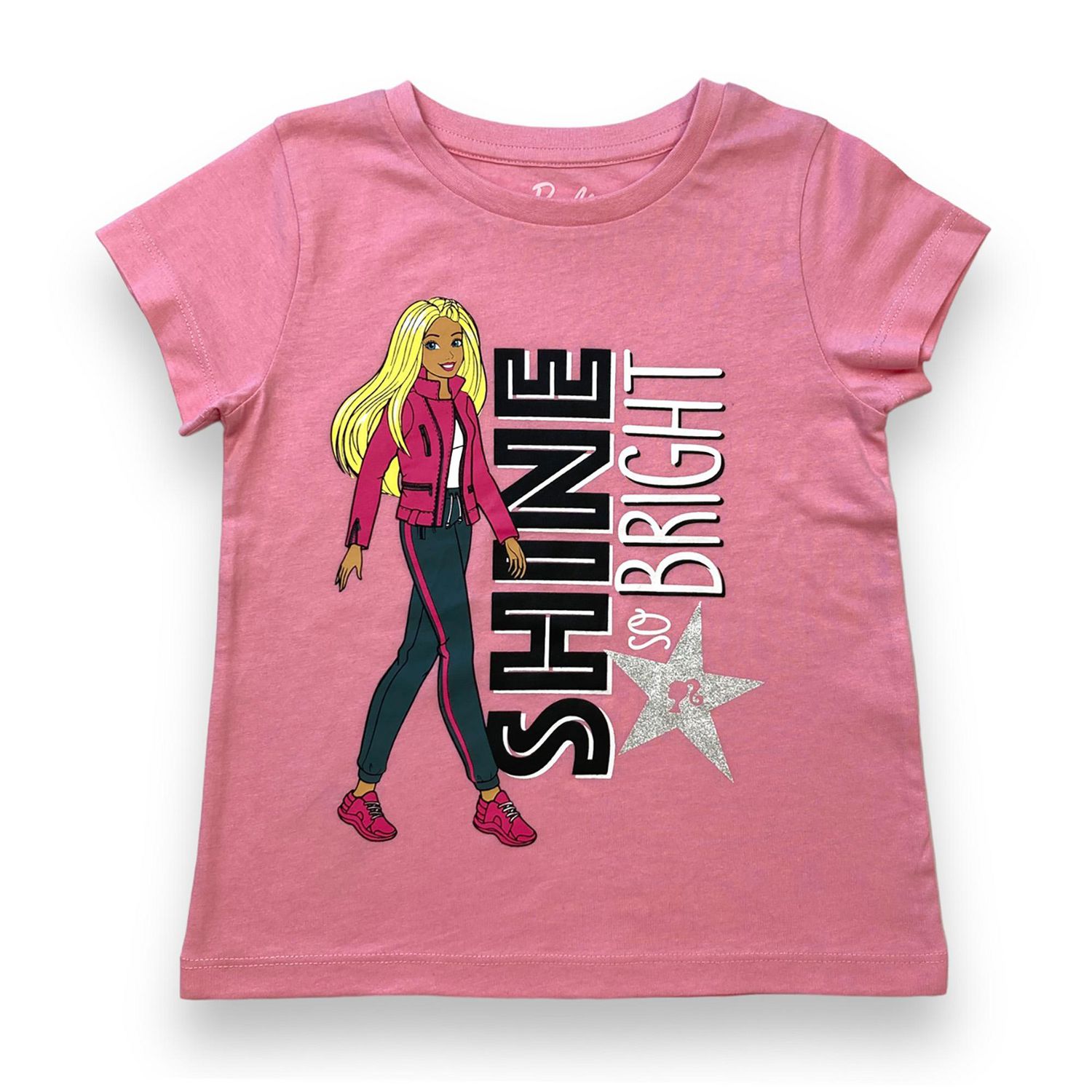 Barbie Girl's short sleeve crew neck tee shirt - Walmart.ca