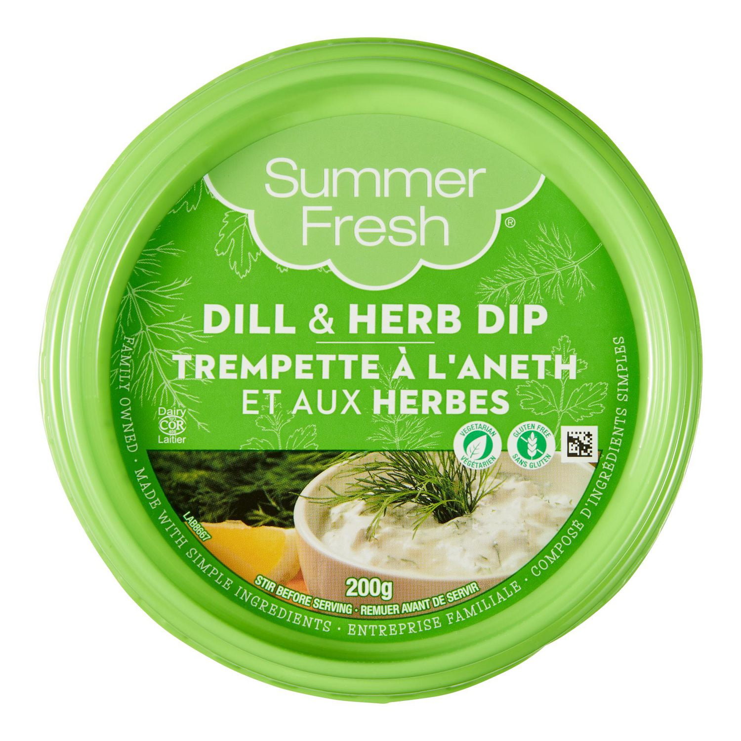 Trempette à l’aneth et aux herbes Summer Fresh 200 g
