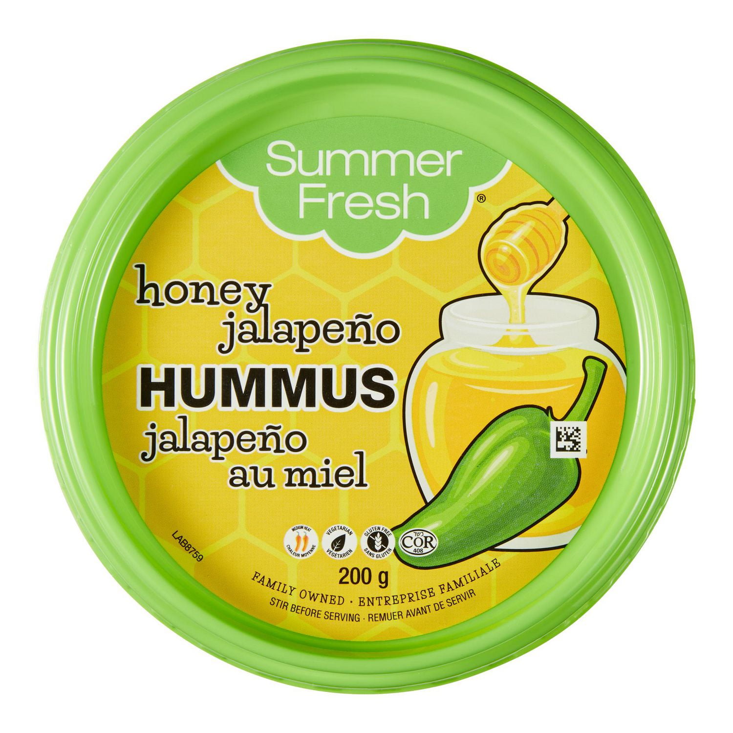 Summer Fresh Honey Jalapeño Hummus, 200 g