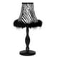 Lampe de table avec bord en plume - zèbre – image 1 sur 1