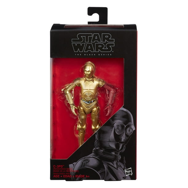 Figurine articulée C-3PO de la série noire de Star Wars