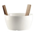 thumbnail image 2 of Safdie & Co. Salad Bowl With Acacia Servers 3PC Set, 2 of 3