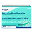 thumbnail image 1 of Equate Ibuprofen Liquid Capsules, 200mg, 1 of 1