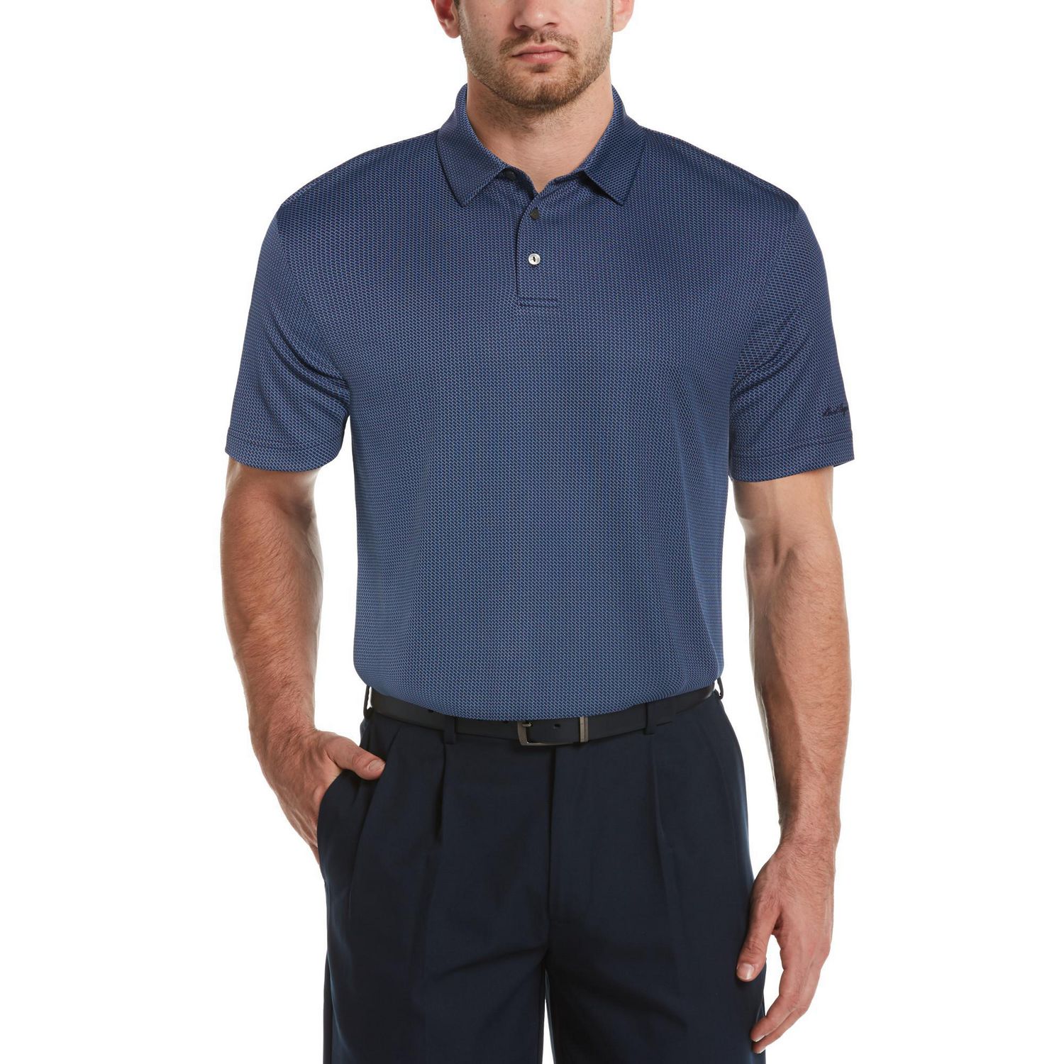 Polo de golf texturé Performance à manches courtes pour hommes