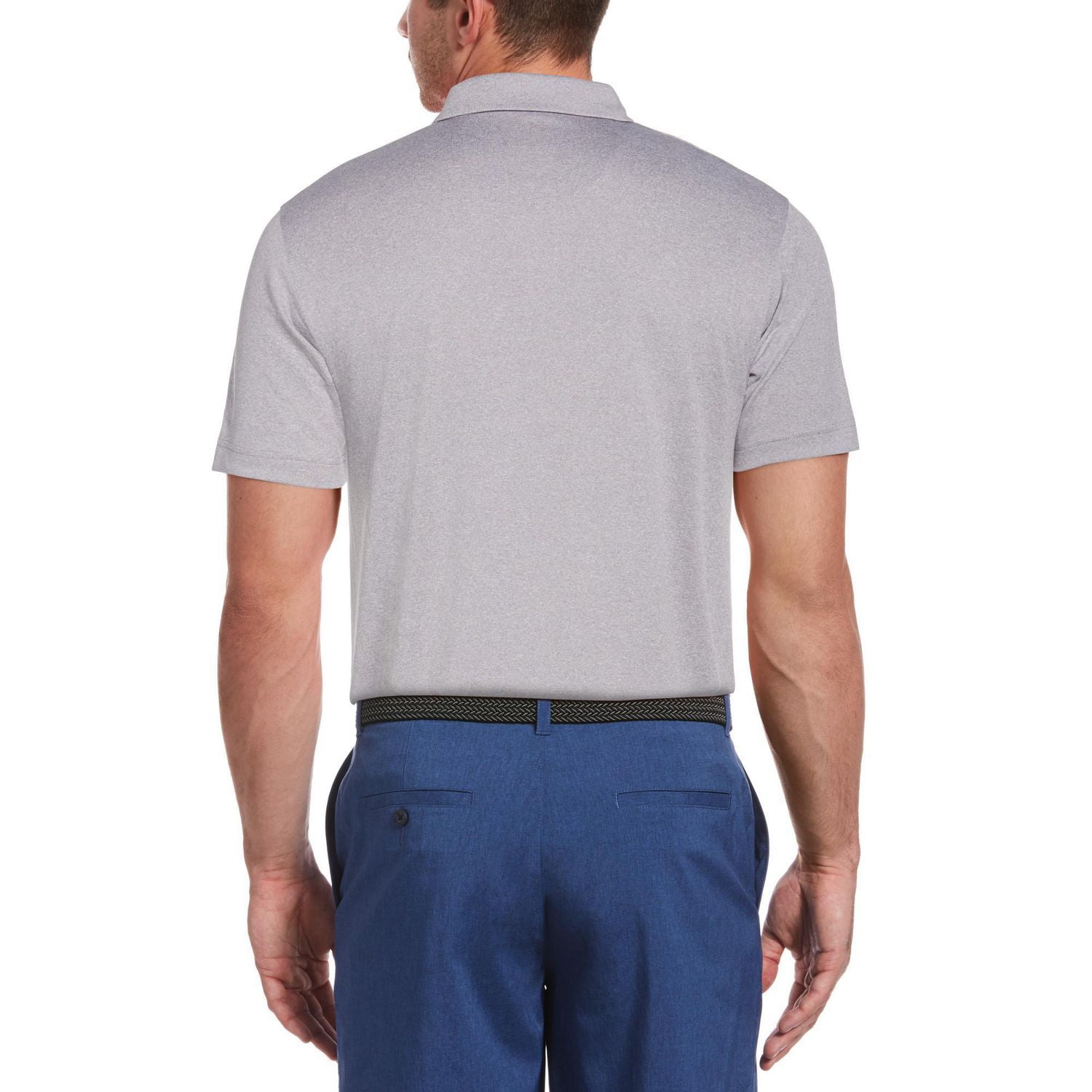 Polo de golf rayé à manches courtes Performance pour homme