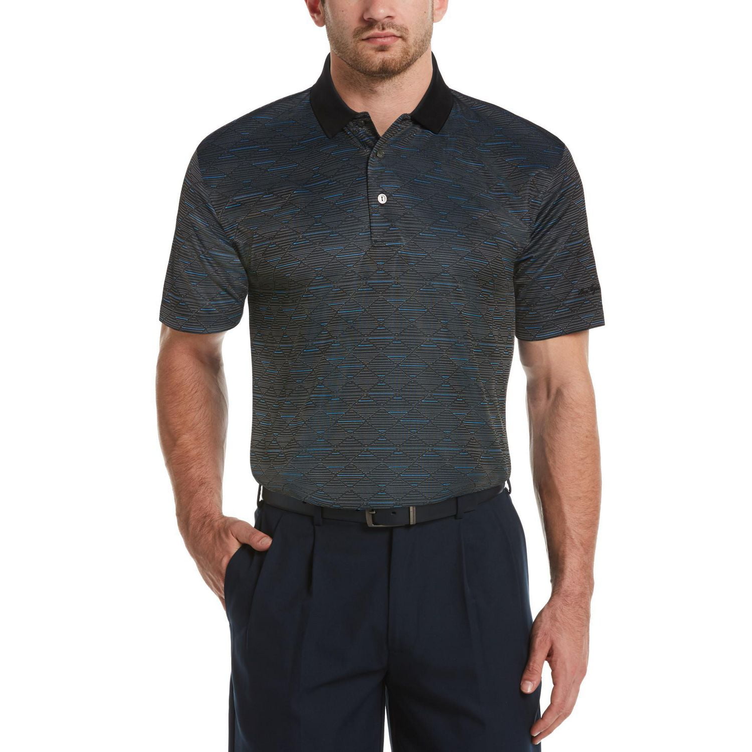 Polo de golf texturé Performance à manches courtes pour hommes