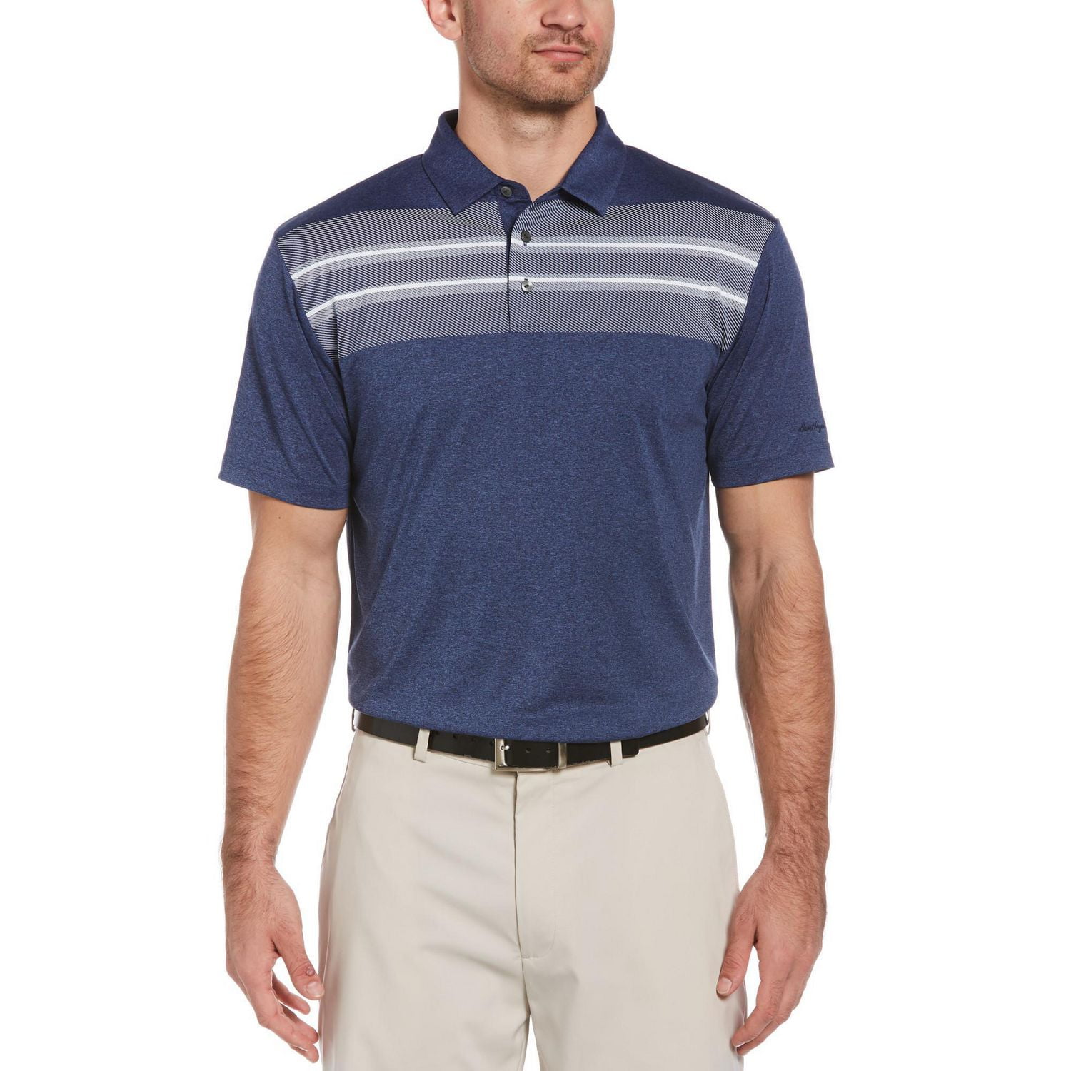 Polo de golf imprimé à manches courtes Performance pour homme