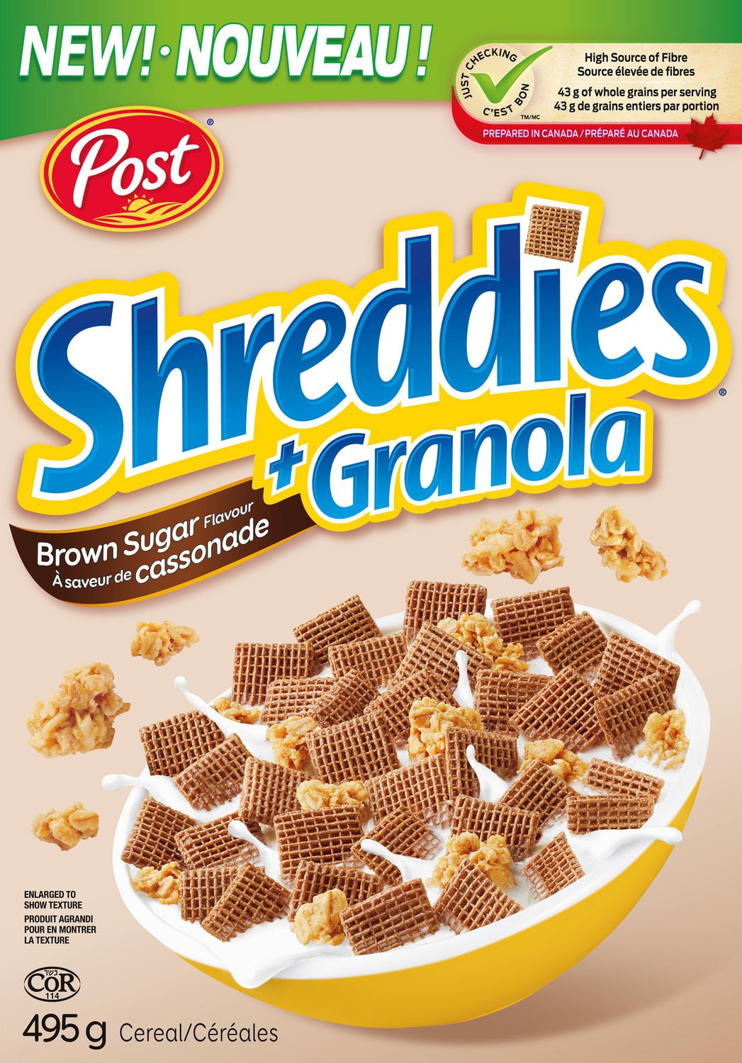Post Shreddies Brown Sugar Flavour + Granola 395g Walmart Canada