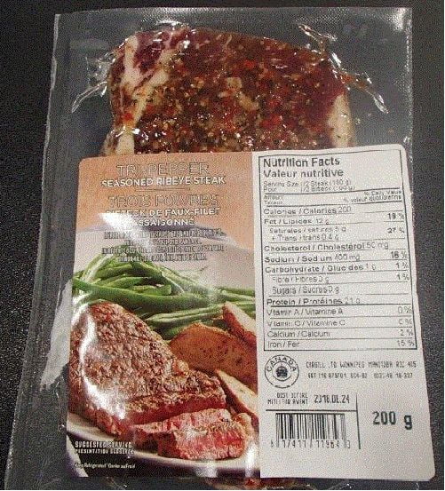 TriPepper Seasoned Ribeye Steak Walmart Canada