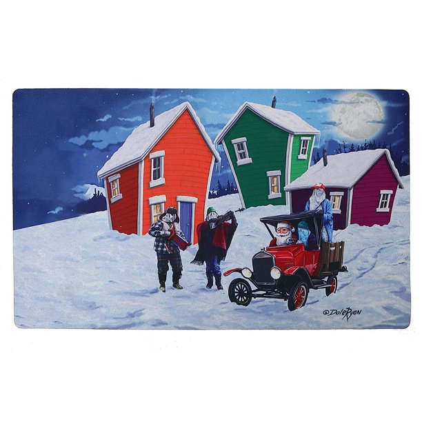 Printed Rubber Mat (Santa'S Helpers) Walmart.ca