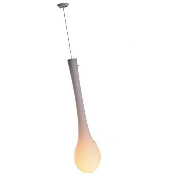 Warm Fusion 1-Light Satin Nickel Tear Pendant