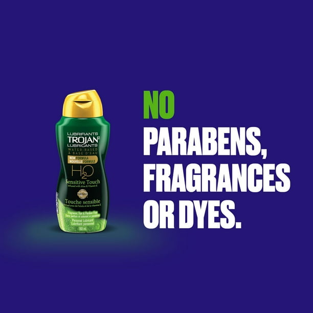 Trojan H2O Sensitive Touch Water-Based Personal Lubricant, Fragrance, Dye & Paraben-Free, 163ml - Walmart.ca Trojan H2O Sensitive Touch Water-Based Personal Lubricant, Fragrance, Dye & Paraben-Free, 163ml - Walmart.ca
