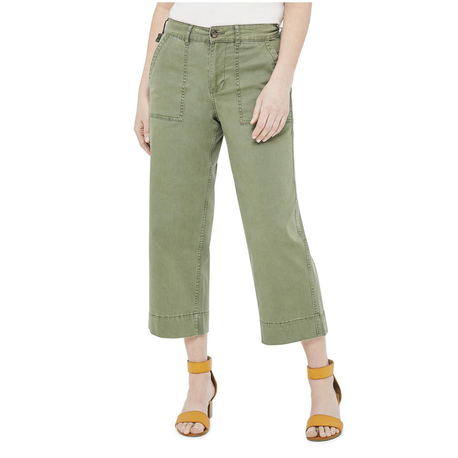 Women's Cropped Wide Leg Pant Walmart Canada