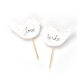 thumbnail image 1 of Gartner Studios Birch 'Love Birds' Cake Topper Pick, 1 of 1