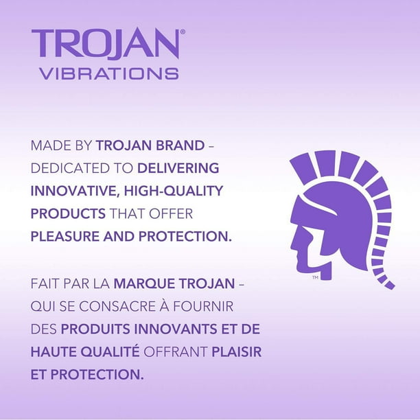 Trojan Vibrations Vibrating Bullet Remote Control Massager, 1 Count