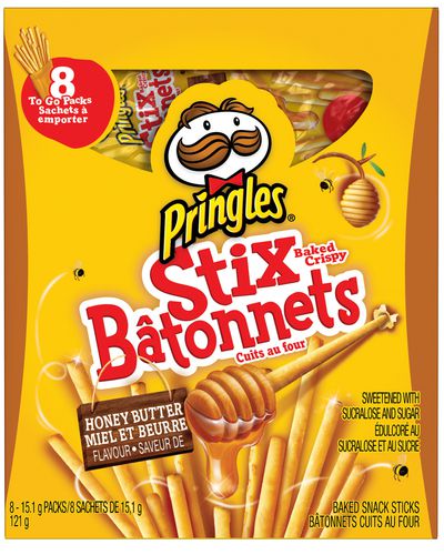 Pringles Stix Honey Butter Flavour 8x15 g