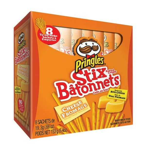 Pringles Bâtonnets Saveur de fromage, 8 x 15 g 8 x15 g