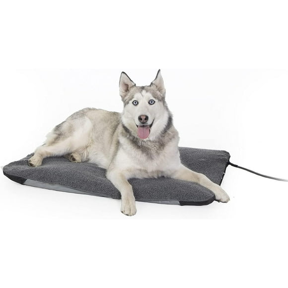 K&H Lectro-Soft Outdoor Heated Dog Bed Large Gray