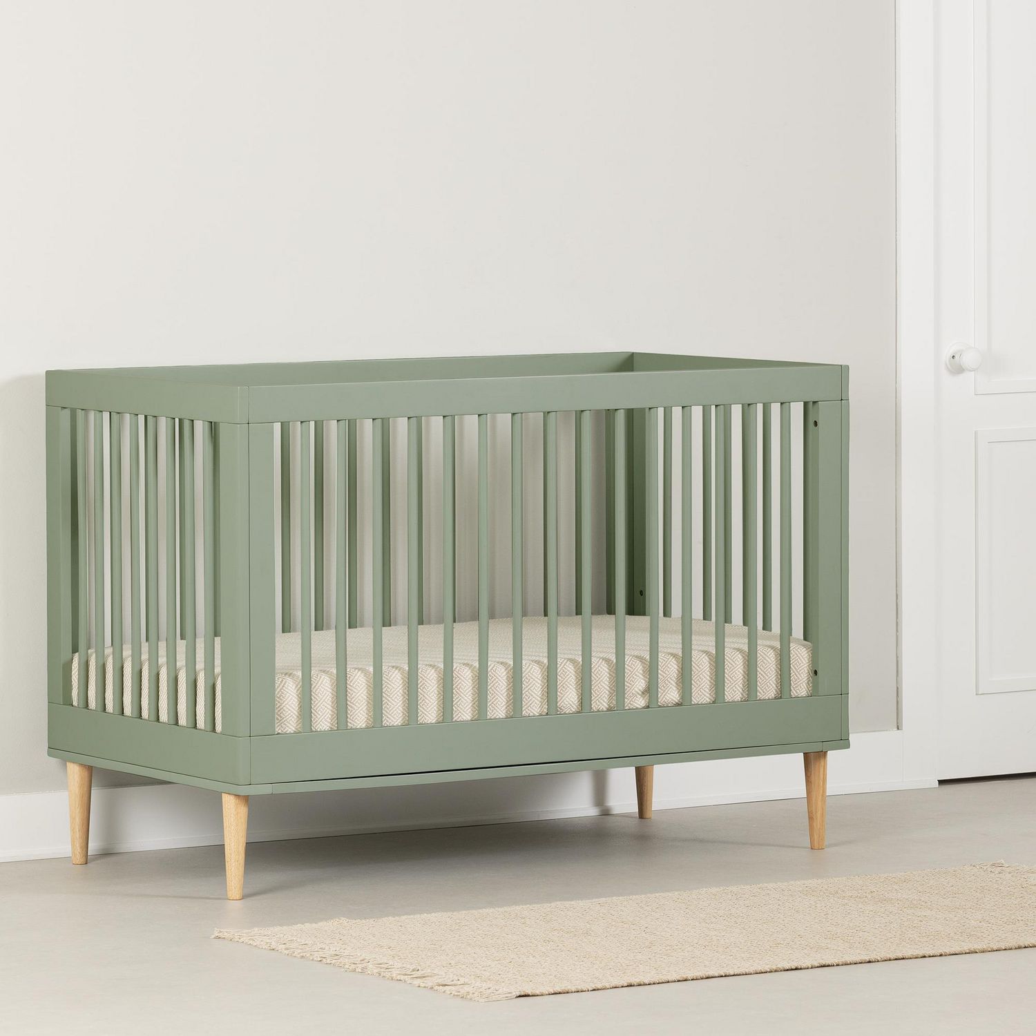 Olive clearance green crib