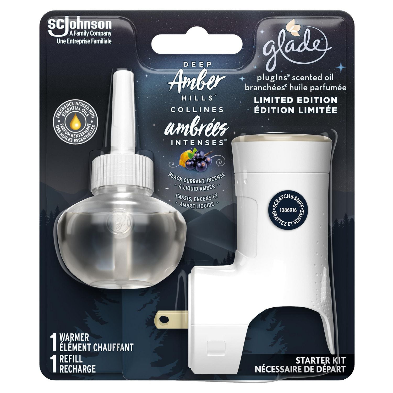 Glade PlugIns Scented Oil Deep Amber Hills Walmart Canada