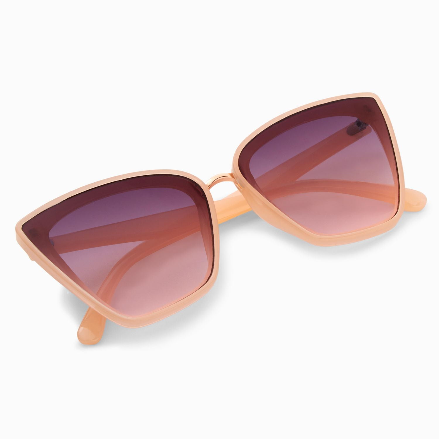 Claire's Silver, Gold and Nude Cat Sunglasses