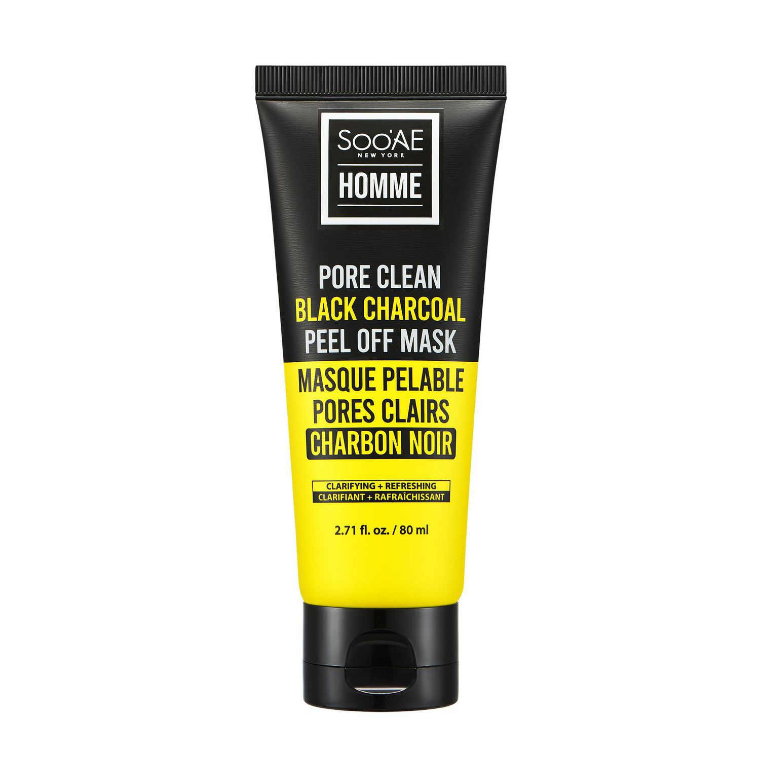 Soo'AE HOMME Pore Clean Black Charcoal Peel Off Mask Walmart Canada