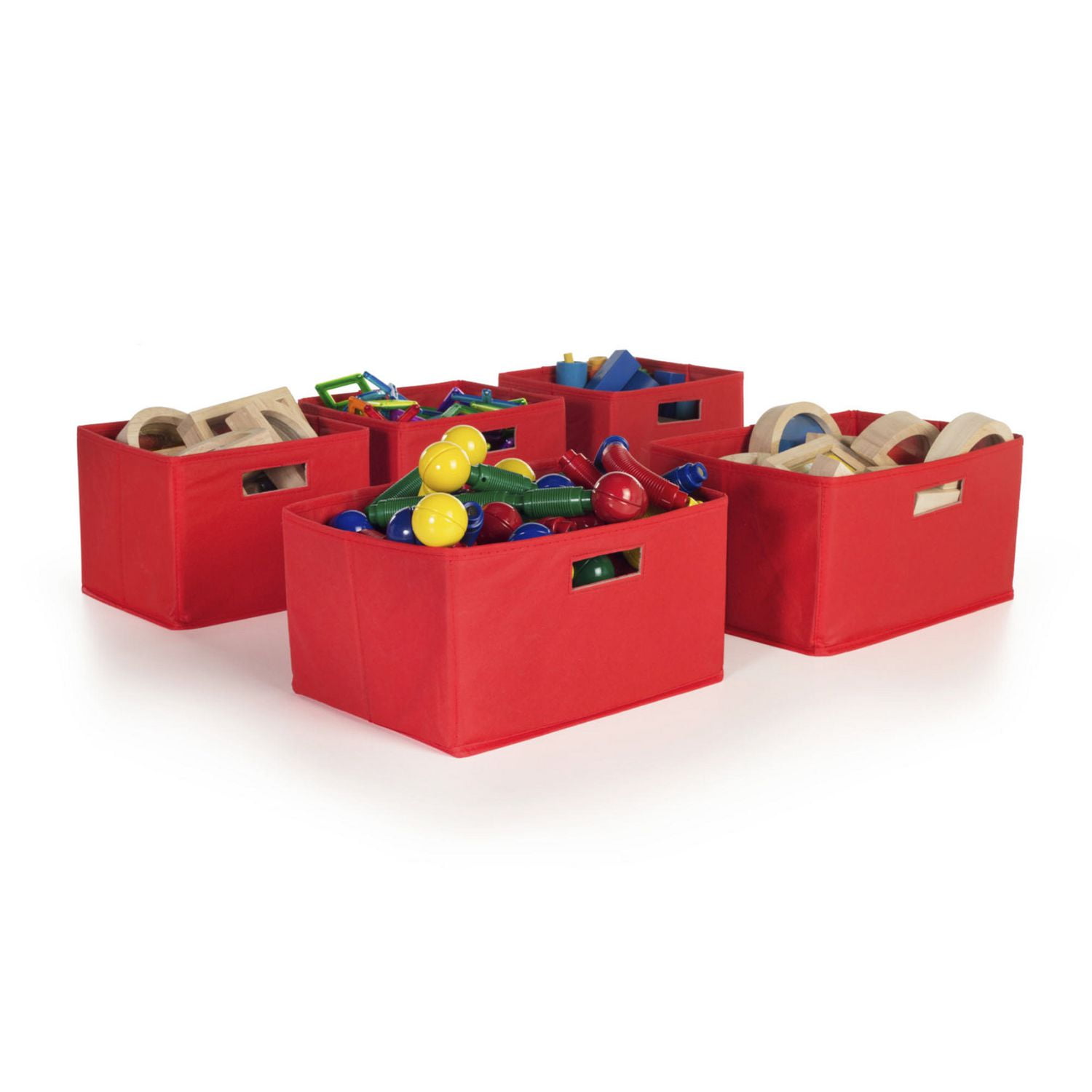 Red Storage Bins Set of 5 Walmart Canada