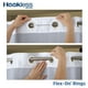 Rideau de douche 3 en 1 à tissage uni de marque Hookless® – image 3 sur 3