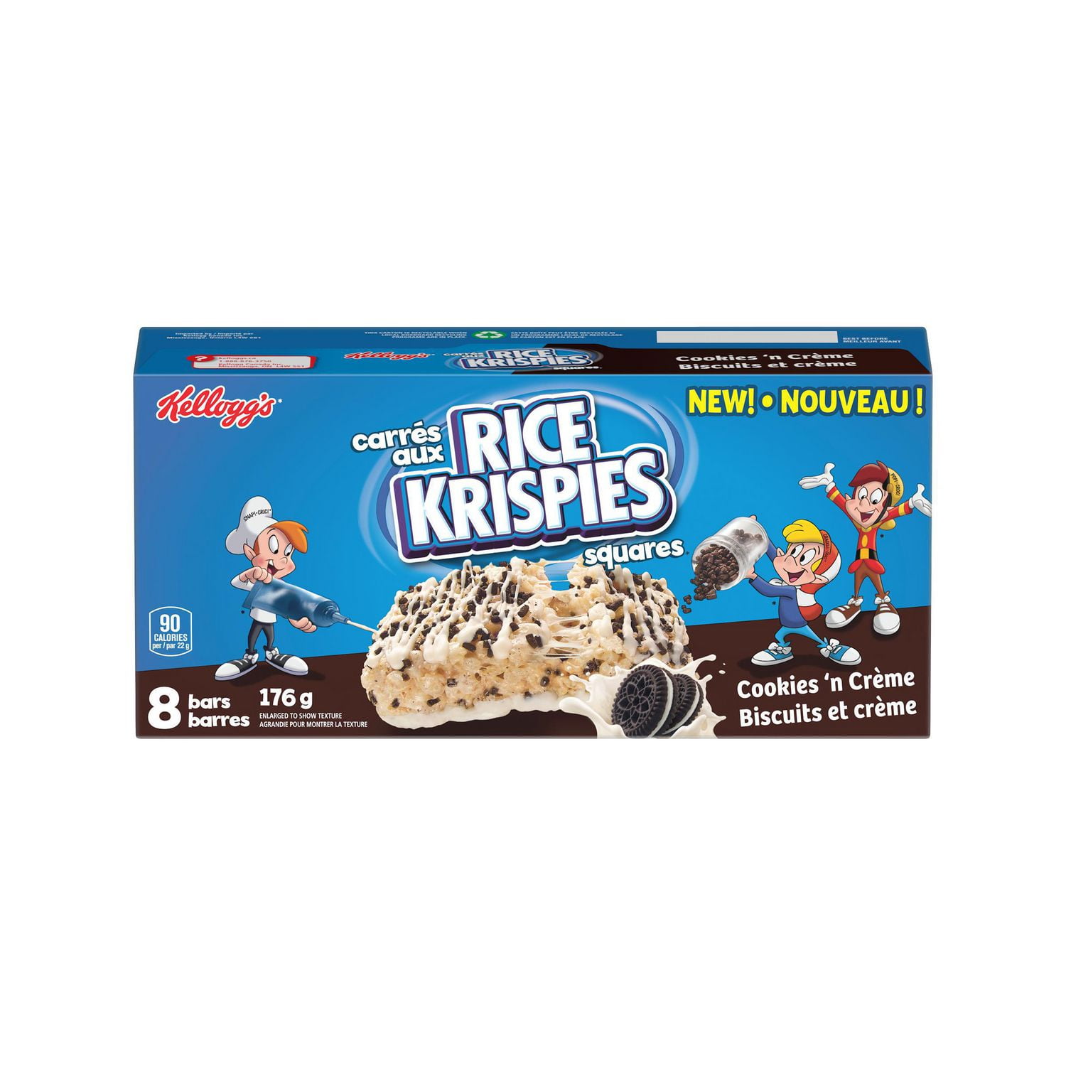 Barres Carres Aux Rice Krispies Biscuits Et Creme 176 G Walmart Canada