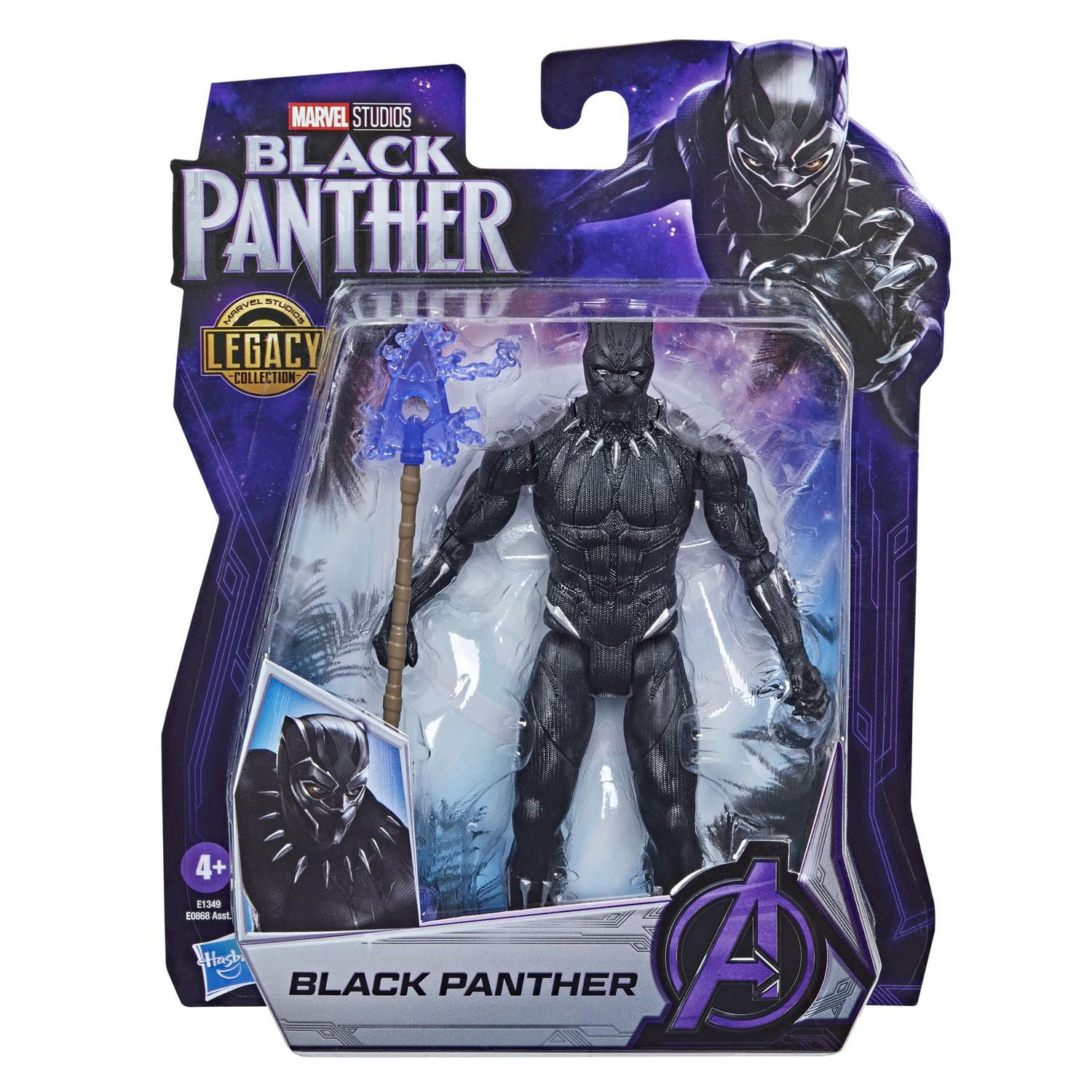 Marvel Black Panther Marvel Studios Legacy Collection Black Panther Toy 6 Inch Scale Collectible Action Figure Toys for Kids Ages 4 and Up