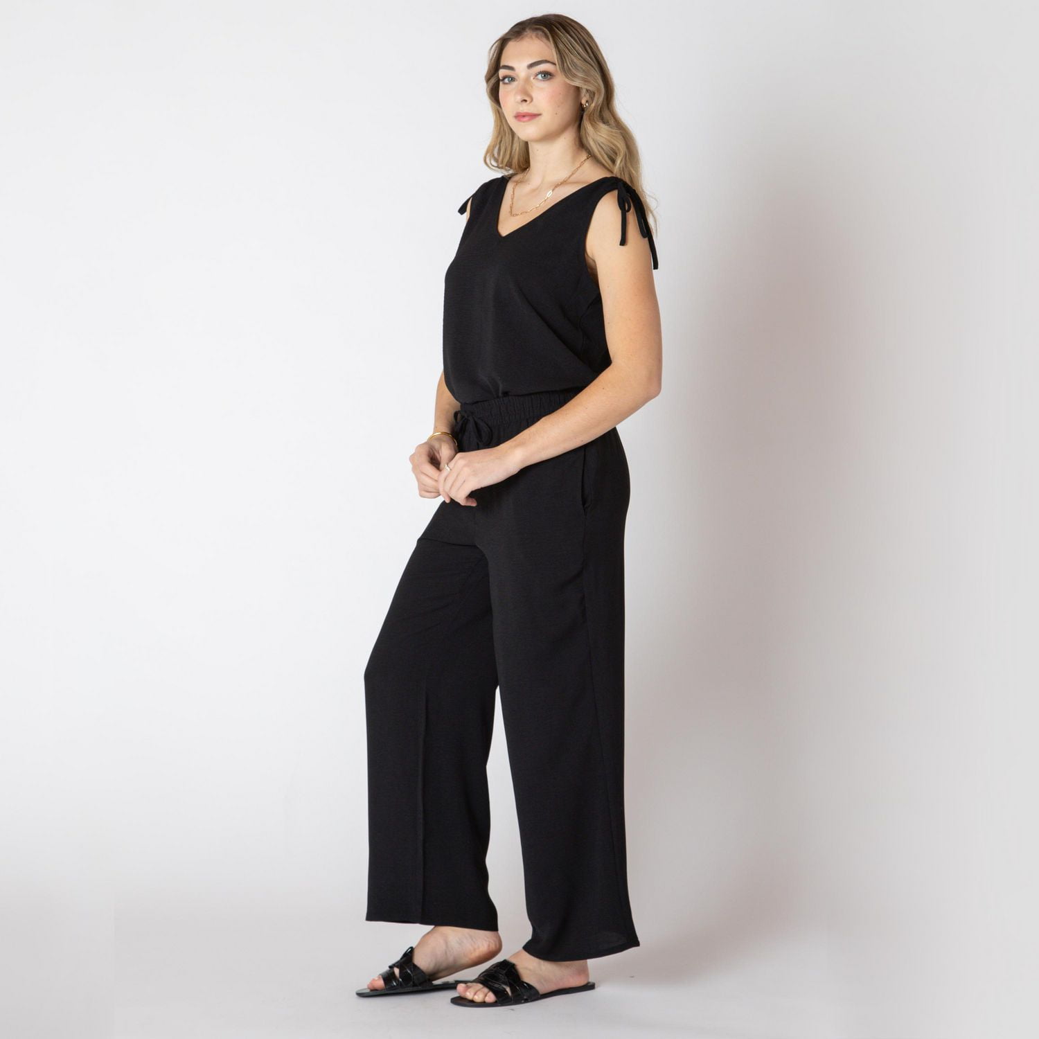 Devoted Sleeveless loose fit V-neck top