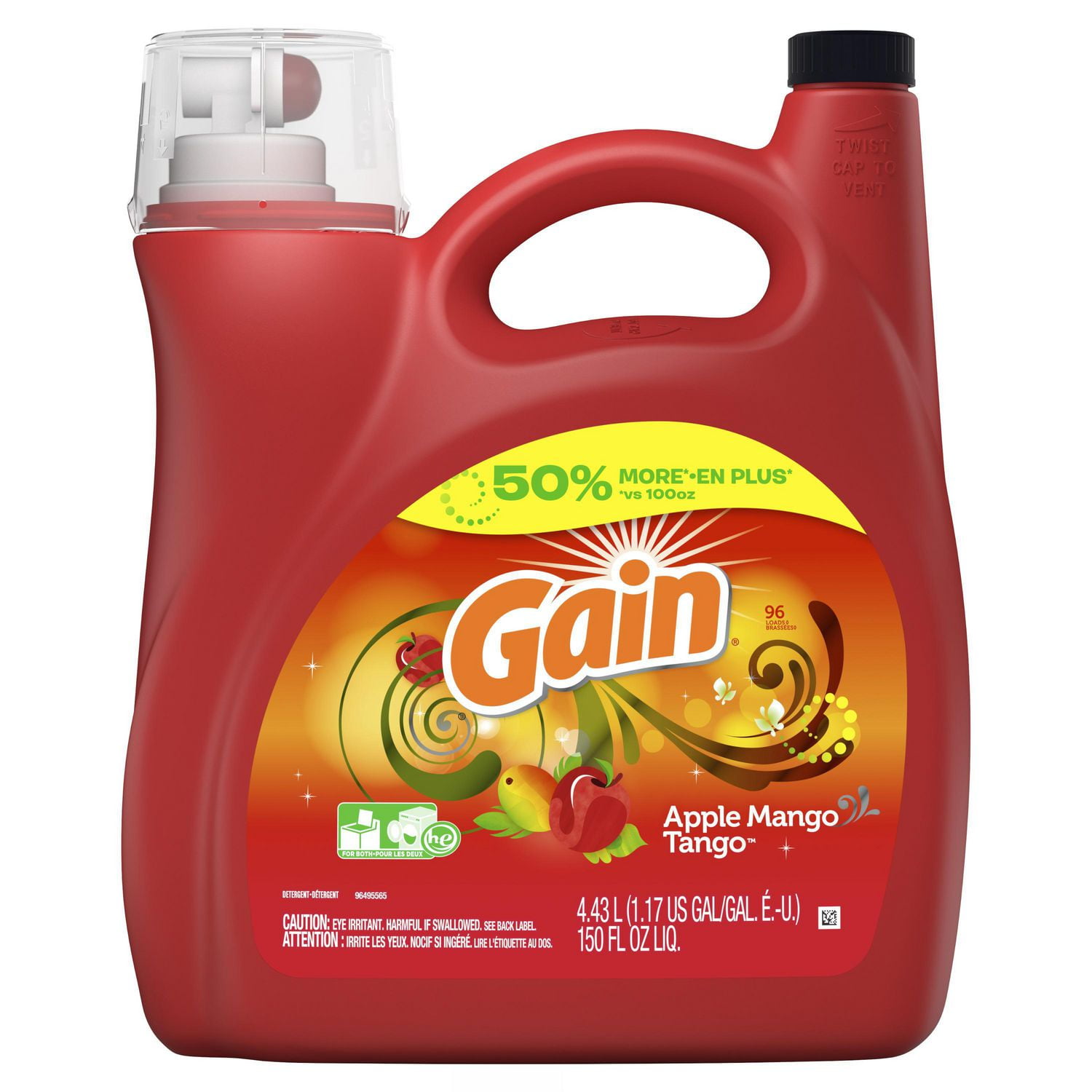 Gain Liquid Laundry Detergent, Apple Mango Tango Scent Walmart Canada