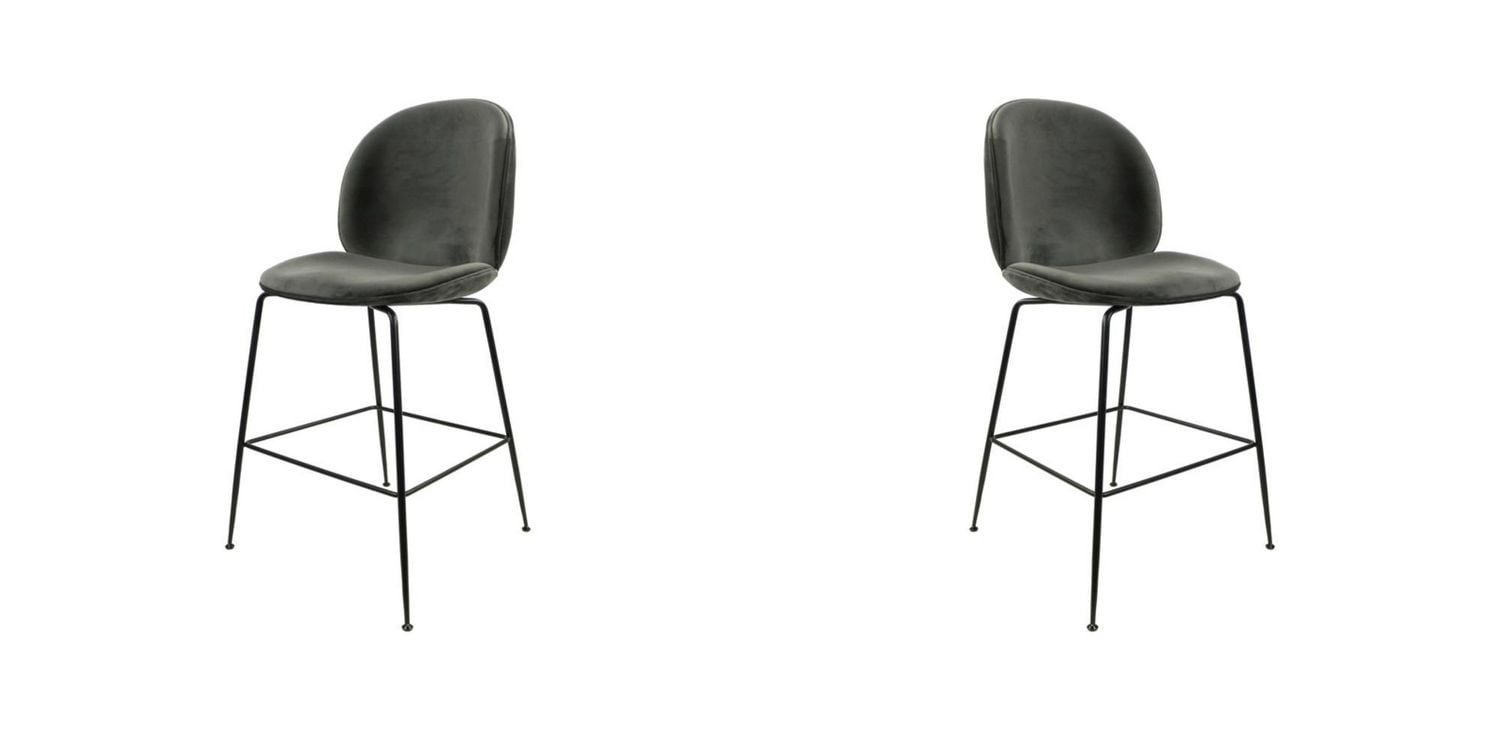 Heavenly Collection Black Velvet Bar Stool Walmart Canada