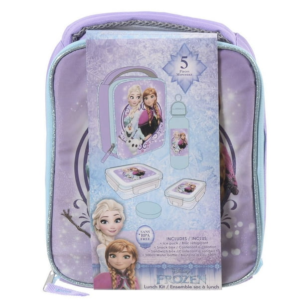 Disney Frozen Lunch Box Portable Cartoon Insulated Double Layer