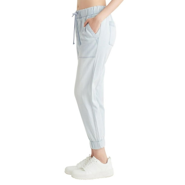 Sylvamorning Women High Waist Sweatpants Solid Joggers Pants Drawstring  Yoga Pants