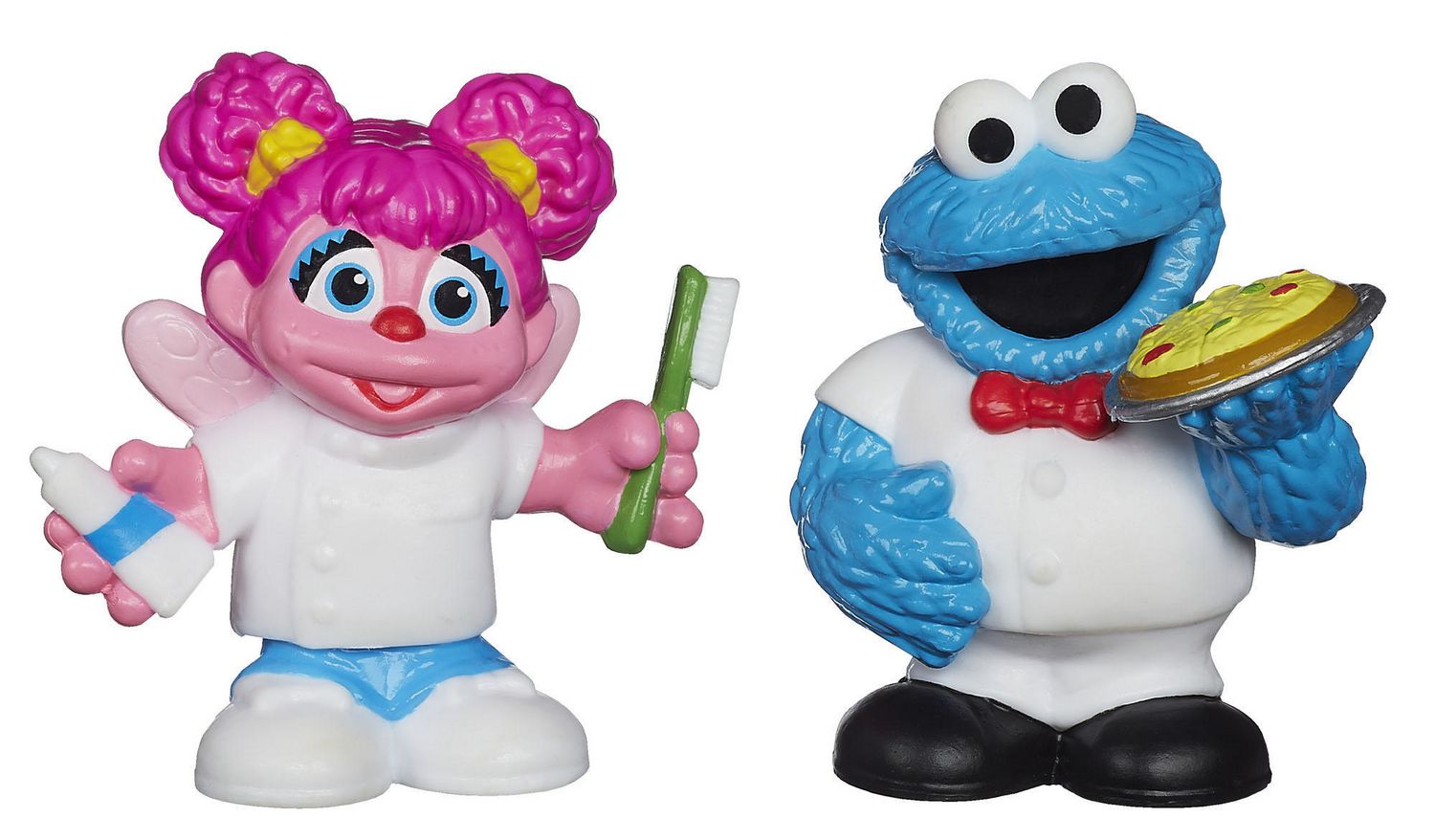 Sesame Street Friends At Work Abby Cadabby And Cookie Monster Figures 
