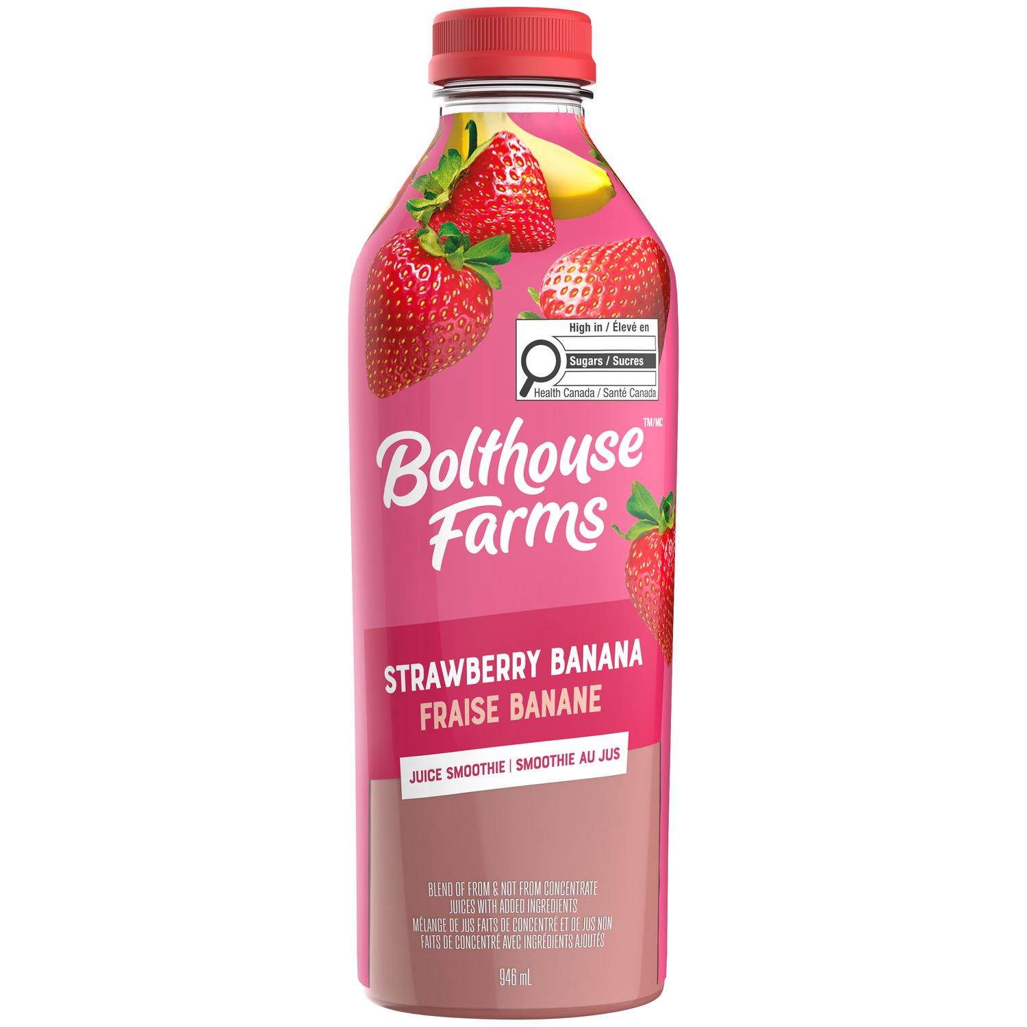 Bolthouse Farms Strawberry Banana Fruit Juice Smoothie, 946 mL