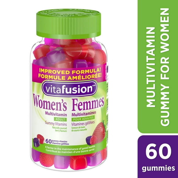Multivitamines complètes gélifiées de Vitafusion pour femmes