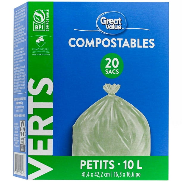 Sacs compostables 7 litres, Courses en ligne