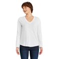 thumbnail image 1 of George Women's V-Neckline Long Sleeve Tee, 1 of 6