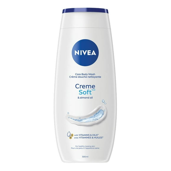 NIVEA Creme Soft Body Wash for Women with Almond Oil | Body Cleanser | Shower Cream for all skin types, Dermatologically tested, 500 mL