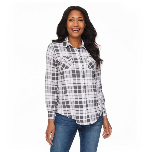 Penmans Women's Button-Up Plaid Shirt