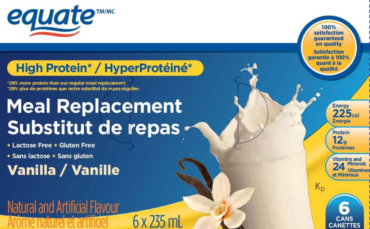 Equate Meal Replacement High Protein 6x235mL - Walmart.ca